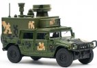 Army Green Diecast Dongfeng Mengshi Communication Vehicle Model