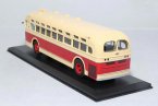 1:43 Scale Beige-Red Die-Cast Soviet Union ZIS 154 Bus Model