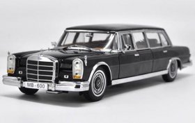 Black 1:18 Sunstar Diecast Mercedes Benz 600 Pullman Model