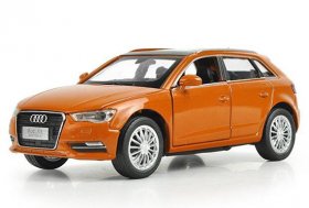 1:32 Red / Orange / White / Brown Diecast Audi A3 Sportback Toy