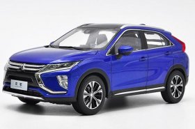 White / Red / Blue 1:18 Diecast Mitsubishi Eclipse Cross Model