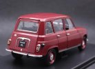 1:24 Wine Red WhiteBox Diecast 1962 Renault 4L Car Model