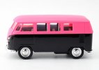 Kids Pink-Black Welly 1:36 Scale Diecast 1963 VW T1 Bus Toy