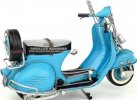 Tinplate 1:8 Scale Red / Blue Retro 1959 Vespa Scooter Model