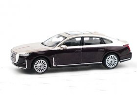 Purple-Golden 1:64 Scale Diecast Hongqi H9 Limousine Model