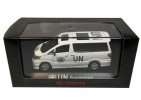 White 1:43 UN Peacekeeping Diecast Toyota Alphard Model