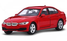 Welly Red / White Kids 1:36 Scale Diecast BMW 335i Toy