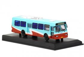 Blue-Red 1:76 Scale Die-Cast NO.946 FLXIBLE City Bus Model