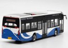 White-Blue 1:50 Scale Diecast Sunwin iEV12 City Bus Model