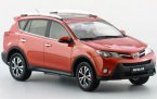 White / Red / Orange 1:18 Scale Diecast 2014 Toyota RAV4 Model