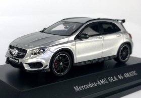 1:43 Silver Diecast 2017 Mercedes Benz GLA 45 4MATIC AMG Model