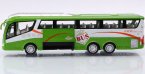 Large Scale Kids Green / Blue Pull-back Function Tour Bus Toy