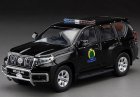 Black 1:43 Police Diecast 2018 Toyota Land Cruiser Prado Model