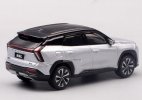 1:64 Scale Silver / Blue Diecast 2023 Geely Boyue L SUV Model