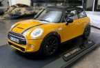 1:18 Blue / Yellow NOREV Diecast 2015 Mini Cooper S Car Model