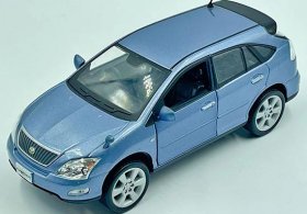 Gray / Blue 1:30 Scale Diecast 2003 Toyota Harrier SUV Model