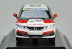 White-Red 1:43 Scale Diecast 2014 Honda Civic Model