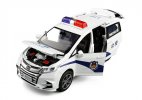 White Kids 1:32 Scale Police Diecast Honda Odyssey MPV Toy