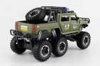 Kids Black / White / Green Diecast Hummer H2 Pickup Truck Toy