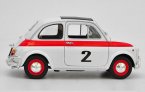 White 1:18 Scale Welly Diecast Fiat Nuova 500 Model