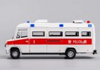 White-Red 1:32 Scale Police Kid Diecast Mercedes Benz Vario Toy