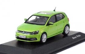 Green / Red 1:43 Scale Diecast VW New Polo Model