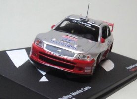 Silver 1:43 IXO Diecast 2003 Hyundai Accent WRC Model