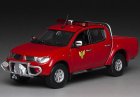 Red 1:43 Macau Dept. Diecast Mitsubishi Triton L200 Pickup Model