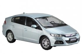 Silver 1:18 Scale Diecast Honda Insight Hybird Model