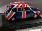 Blue 1:76 Scale Oxford London Taxi Diecast Austin Car Model