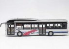 1:110 Scale Silver Diecast MAN A22 Singapore City Bus Model