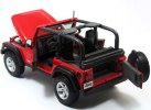 Red 1:18 Scale Maisto Diecast Jeep Wrangler Rubicon Model