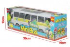 Kids White / Blue Large Scale Plastics Tour Bus Toy