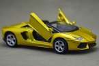 Pink / Golden 1:43 Scale Kids Diecast Lamborghini Aventador Toy