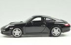 Welly 1:24 Black / Silver Diecast Porsche 911 Carrera S Coupe