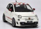 1:24 Scale Bburago White Diecast Fiat Abarth 500 Model