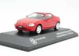 Red 1:43 Scale Diecast 1992 Honda CR-X Delsol Model