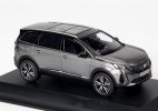 1:43 Scale Gray / Silver Diecast 2021 Peugeot 5008 GT SUV Model