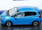 Blue / Silver 1:43 Scale Ebbro Diecast Honda Fit Hybrid Model