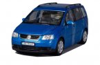 Blue / Red 1:24 Scale Welly Diecast VW Touran Model