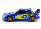 Kids Blue 1:36 Scale 2007 WRC Diecast Subaru Impreza Toy