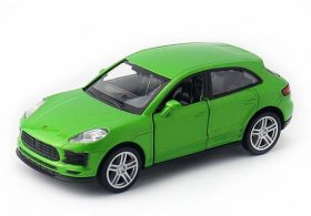 1:36 Scale Kids Blue / Green Diecast Porsche Macan S SUV Toy