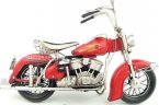 Red 1:6 Scale Vintage Tinplate 1969 Indian Motorcycle Model