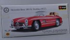 1:18 Scale Bburago Red Diecast 1957 Mercedes Benz 300SL Model