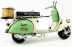 Vintage White-Green 1:6 Scale Tinplate 1959 Vespa Scooter Model