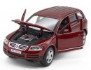 Wine Red / Blue 1:24 Scale Bburago Diecast VW Touareg Model