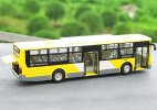 1:50 Scale White-Red Diecast Daewoo Shanghai City Bus Model