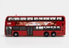 Red Tiny LWB Diecast ADL Enviro 500 MMC Double Decker Bus Model