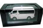 White 1:43 Scale Diecast Toyota HIACE Model