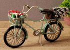 Christmas Gift Yellow /Blue Retro Tinplate Bicycle Model